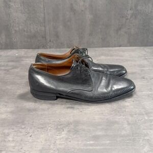 Vintage VTG 1990's 90's Oxford Wing Tip Black Shoes